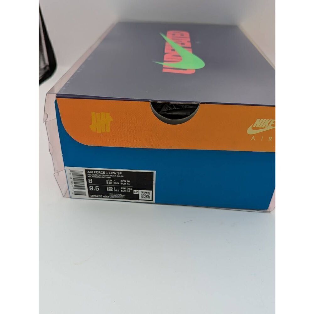 Nike Undefeated x Air Force 1 Low Total orange Men's 8 - Picture 10 of 11